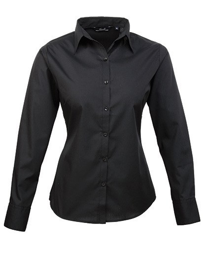 Premier Workwear - Women´s Poplin Long Sleeve Blouse