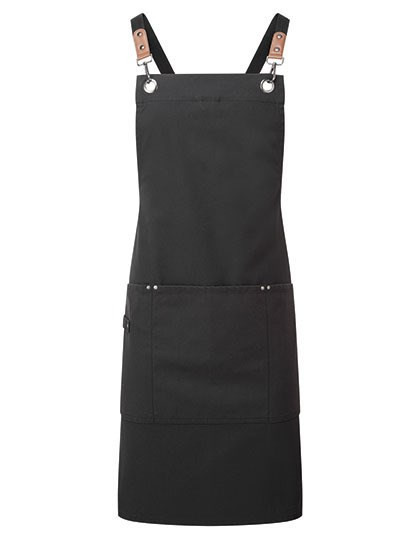 Premier Workwear - Clip ‘n’ Clasp Cross-Back Bib Apron