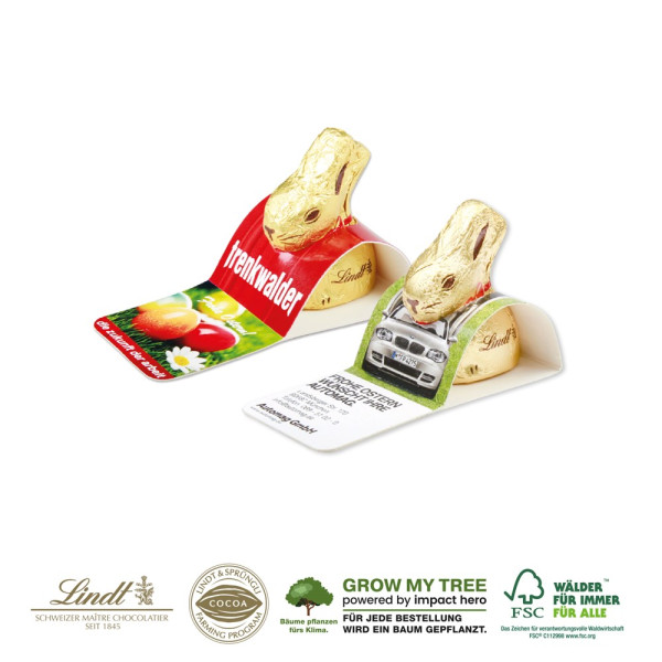 GOLDHASE VON LINDT IM WERBEAUFSTELLER, 10 g