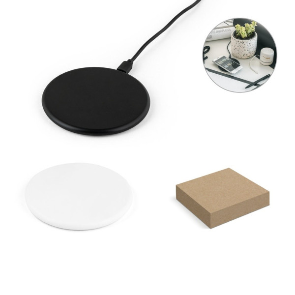 SOVERY. Superschnelles 10W wireless Ladegerät aus Recyceltes ABS (100% rABS)