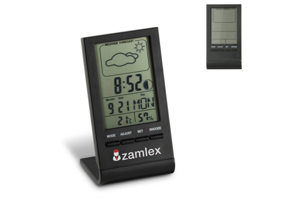 Elektronische Wetterstation Schwarz