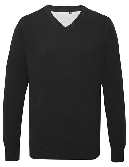 Asquith & Fox - Men´s Cotton Blend V Neck Sweater