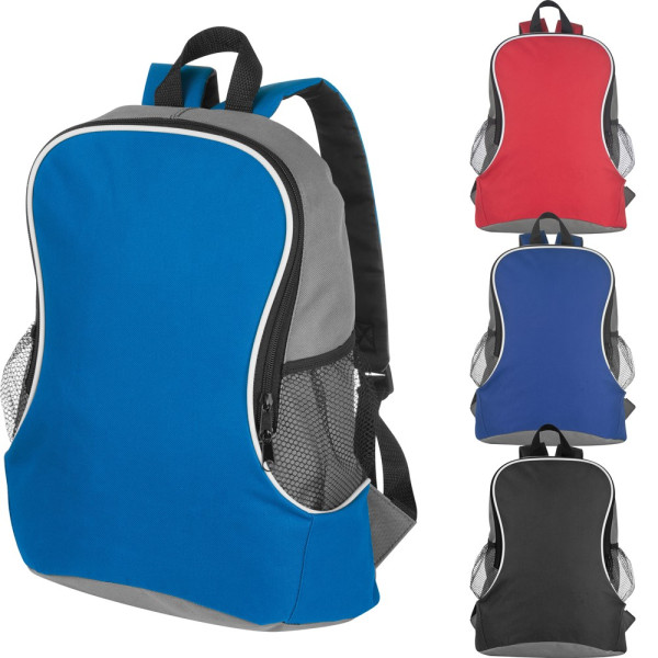 Rucksack mit Seitenfächern aus Polyester