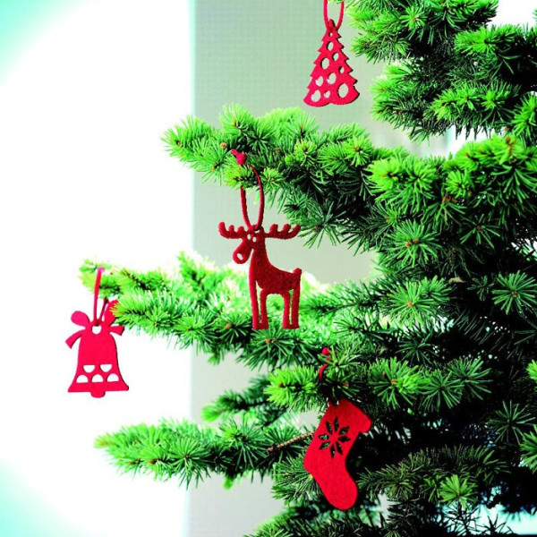 ROUGE - 6-teiliges Filz-Anhänger Set