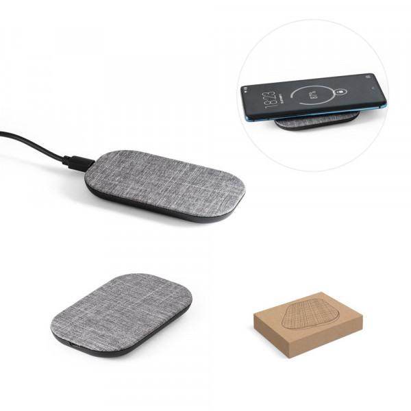 RENEWAL CHARGER. Superschnelles 15W wireless Ladegerät aus recyceltem PET (100 % rPET)