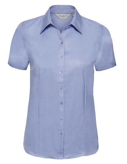 Russell Collection - Ladies´ Short Sleeve Herringbone Shirt