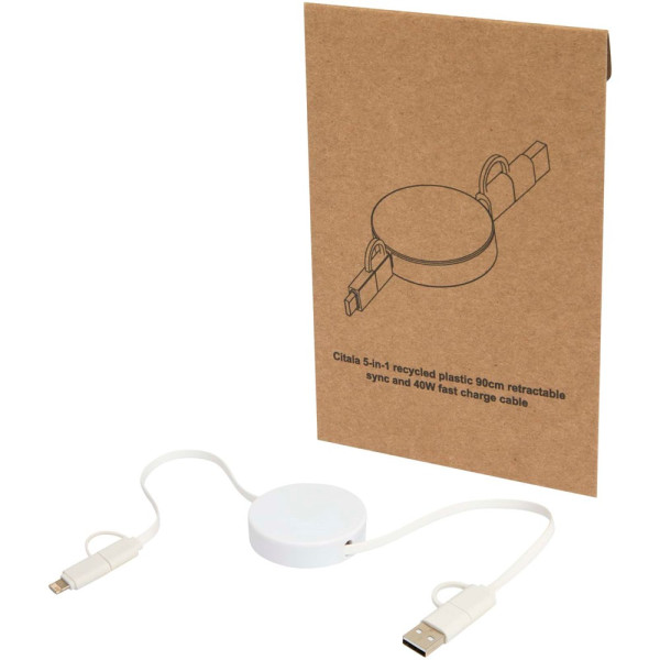 Citala 90 cm 5-in-1 Kabel aus recyceltem Kunststoff für Datenübertragung und 40W Schnellladung