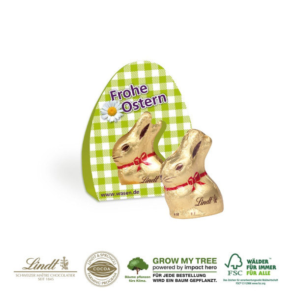 LINDT GOLDHASE, 10 g OSTERBOTEN