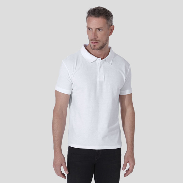 Erwachsene Weiß Polo-Shirt 