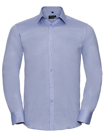 Russell Collection - Men´s L/S Herringbone Shirt