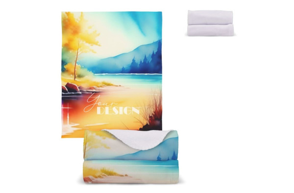 Polarfleece-Decke Sublimation 120x150 cm 190g/m²