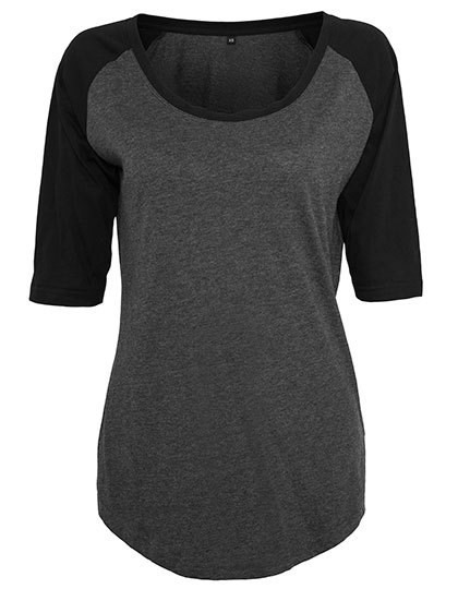 Build Your Brand - Ladies´ 3/4 Contrast Raglan Tee