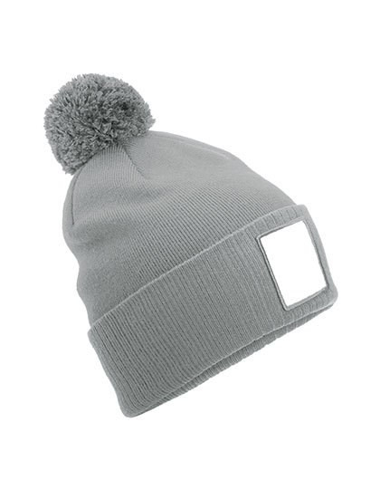 Beechfield - Appliqué Patch Pom Beanie