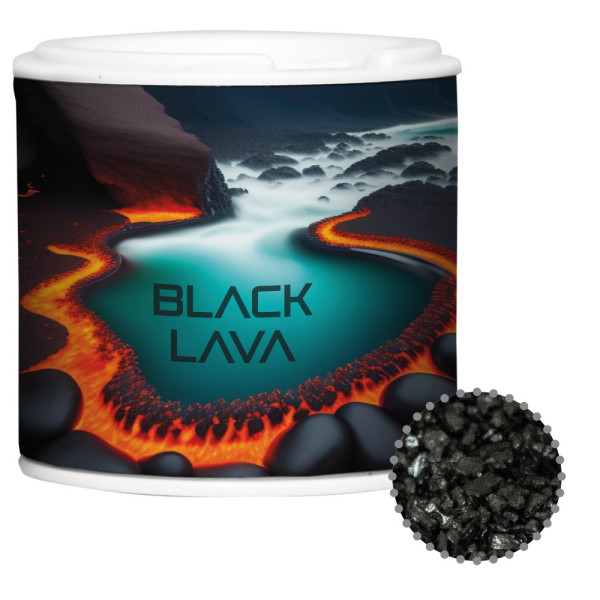 Gewürzmischung Black Lava Salz, ca. 50g, Gewürzpappstreuer