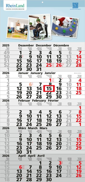 5-Monatskalender Quintus 5 Bestseller (Einblatt)