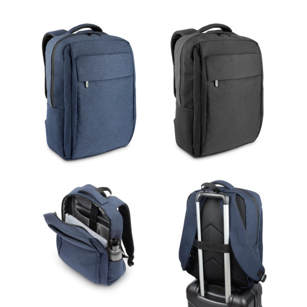 COVENTRY. Gepolsterter Laptop-Rucksack aus 300D recyceltem hochdichtem Polyester und 210D recyceltem