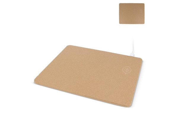 Mousepad mit kabellosem Ladegerät aus Recyclingpapier