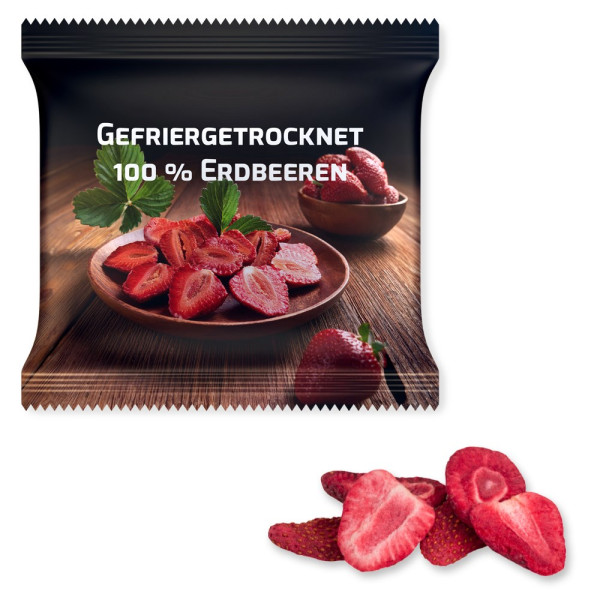 Gefriergetrocknete Erdbeeren, ca. 15g, Maxi-XL-Tüte