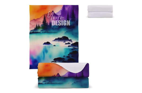 Polarfleece-Decke Sublimation 130x170 cm 290g/m²