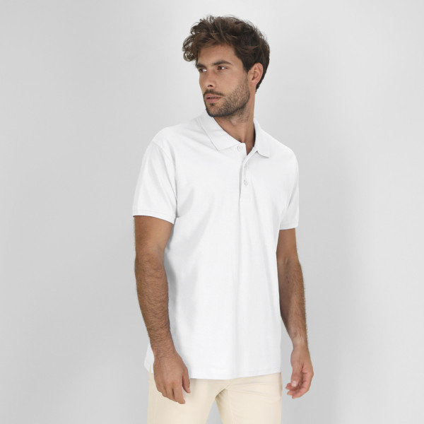Erwachsene Weiß Polo-Shirt Chaplin