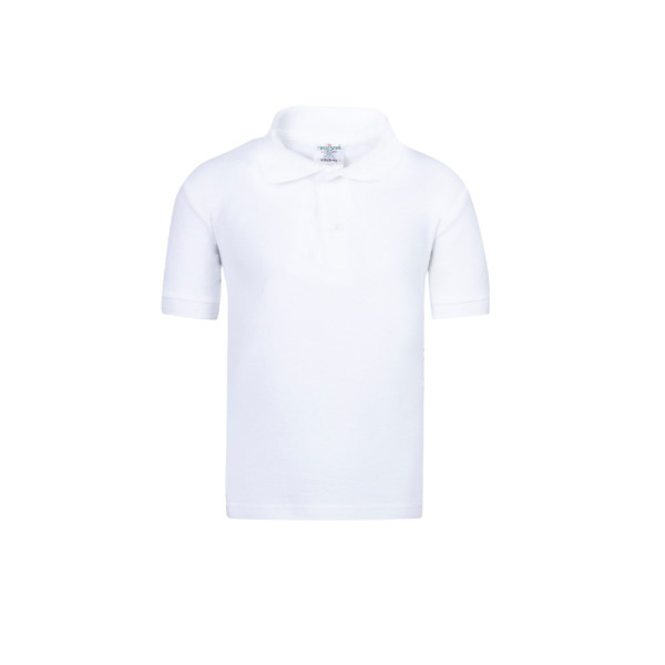 Kinder Weiß Polo-Shirt 